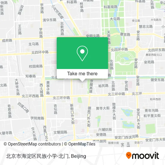 北京市海淀区民族小学-北门 map