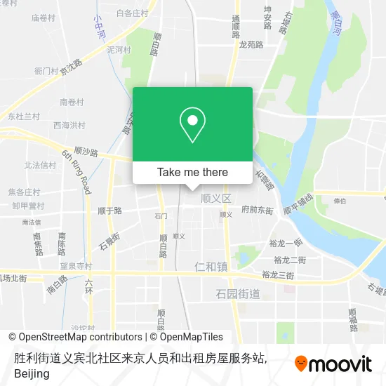 胜利街道义宾北社区来京人员和出租房屋服务站 map