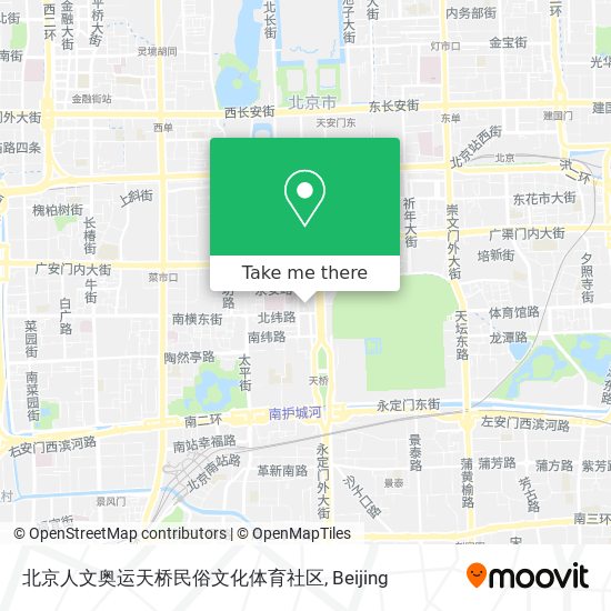 北京人文奥运天桥民俗文化体育社区 map