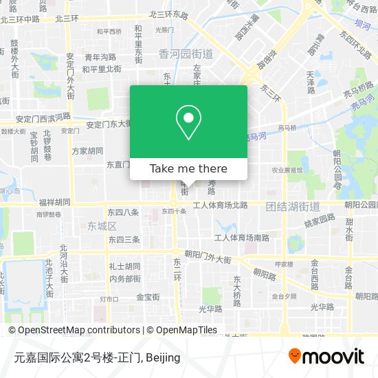 元嘉国际公寓2号楼-正门 map