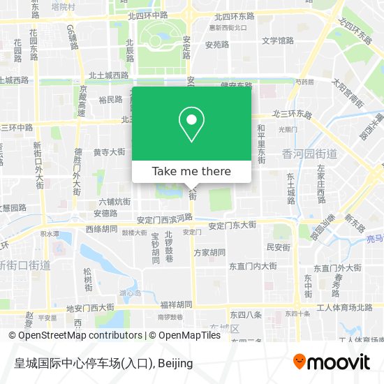 皇城国际中心停车场(入口) map