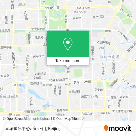 皇城国际中心a座-正门 map