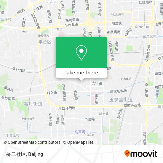 桥二社区 map