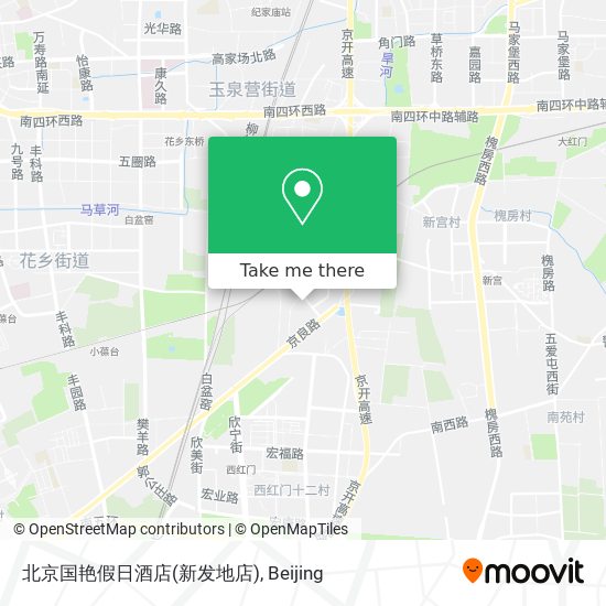 北京国艳假日酒店(新发地店) map