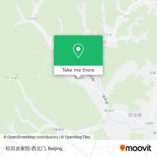 旺田农家院-西北门 map