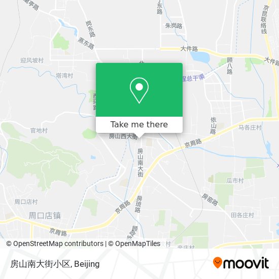 房山南大街小区 map