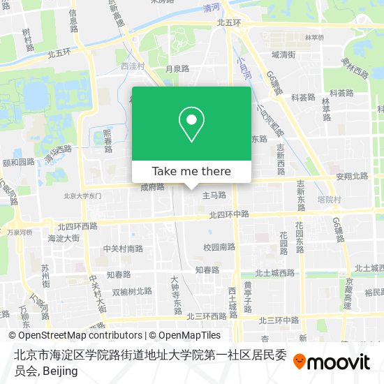 北京市海淀区学院路街道地址大学院第一社区居民委员会 map