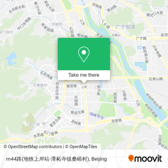 m44路(地铁上岸站-潭柘寺镇桑峪村) map