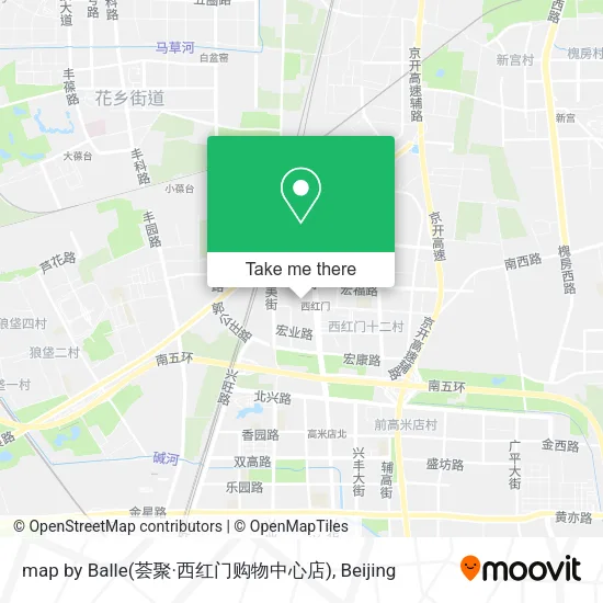 map by Balle(荟聚·西红门购物中心店) map