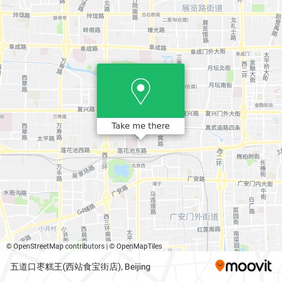 五道口枣糕王(西站食宝街店) map