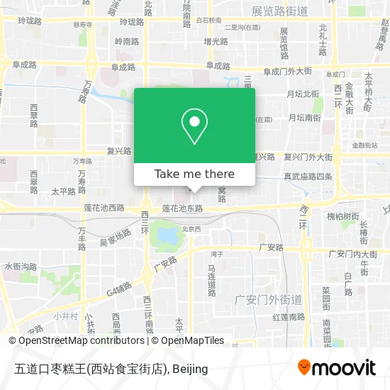 五道口枣糕王(西站食宝街店) map