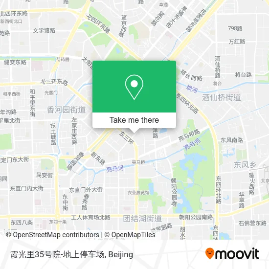 霞光里35号院-地上停车场 map