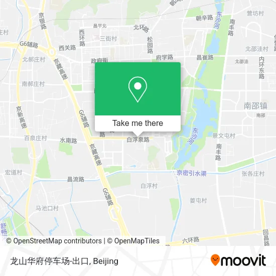 龙山华府停车场-出口 map