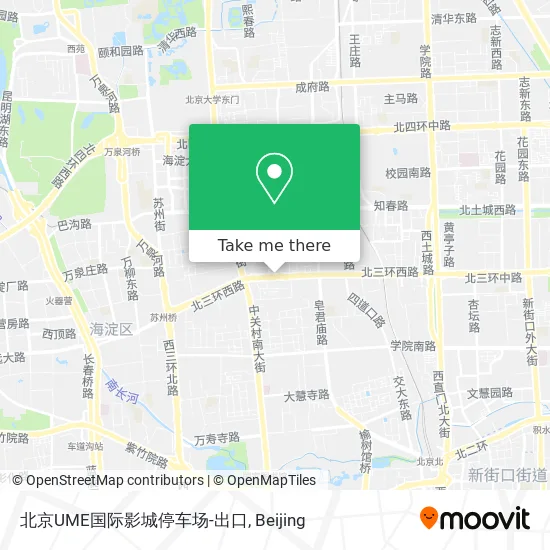北京UME国际影城停车场-出口 map
