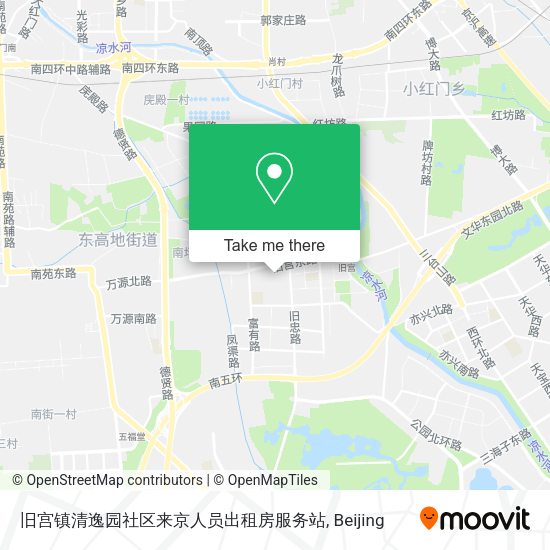 旧宫镇清逸园社区来京人员出租房服务站 map