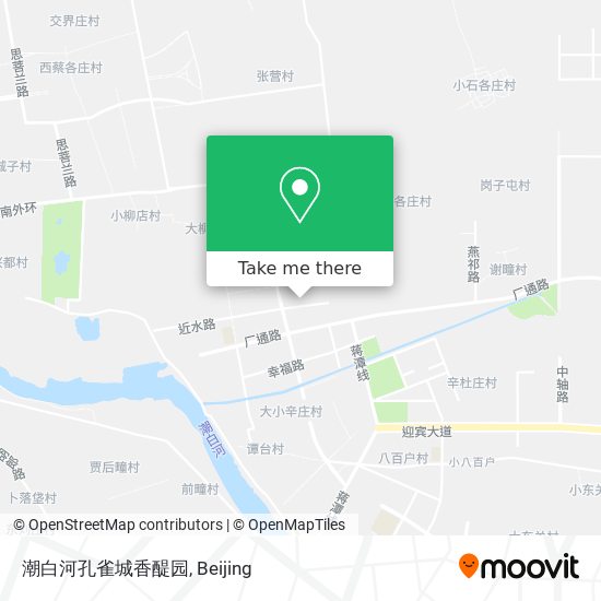 潮白河孔雀城香醍园 map