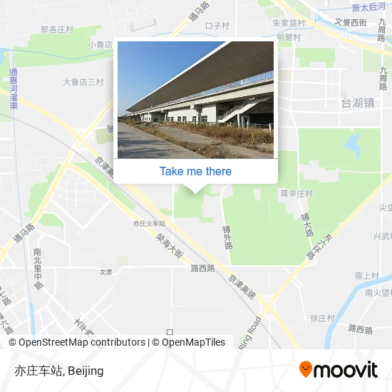 亦庄车站 map