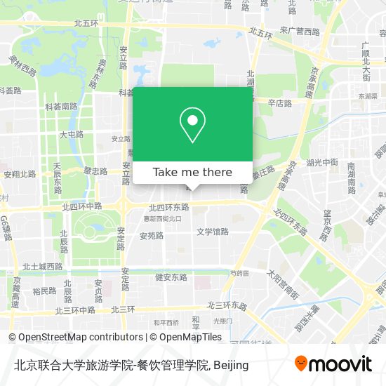 北京联合大学旅游学院-餐饮管理学院 map