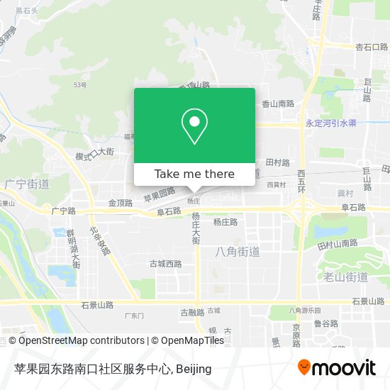 苹果园东路南口社区服务中心 map