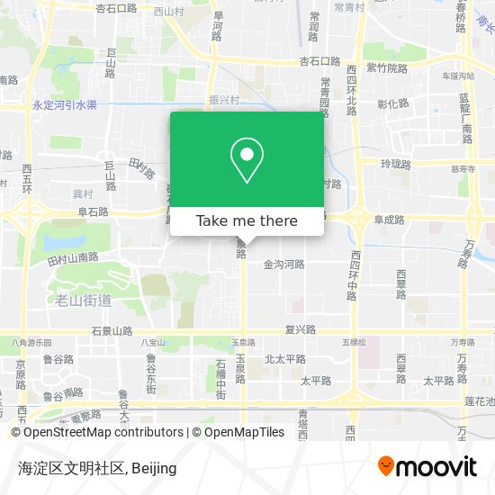 海淀区文明社区 map