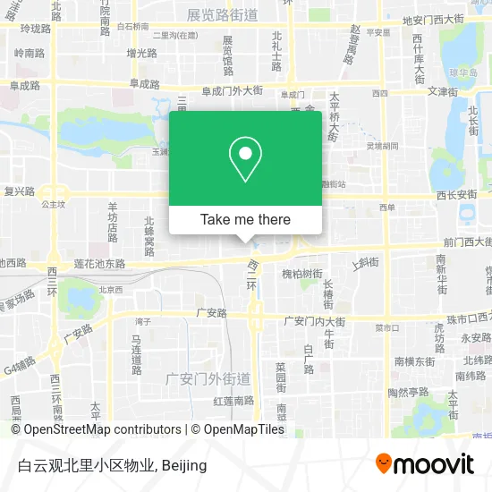 白云观北里小区物业 map