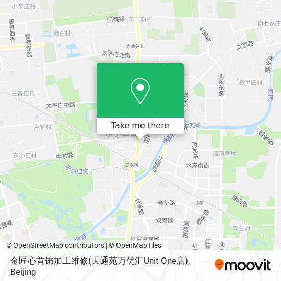 金匠心首饰加工维修(天通苑万优汇Unit One店) map
