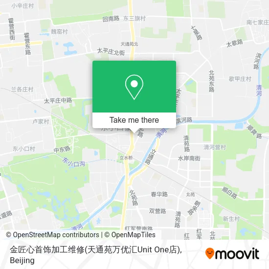 金匠心首饰加工维修(天通苑万优汇Unit One店) map