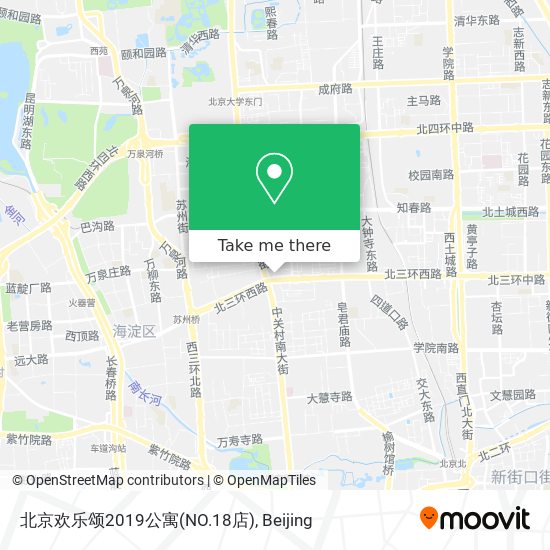 北京欢乐颂2019公寓(NO.18店) map