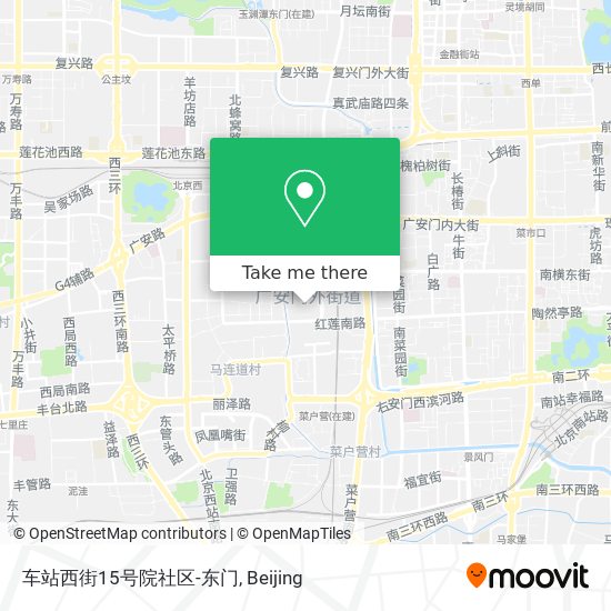 车站西街15号院社区-东门 map