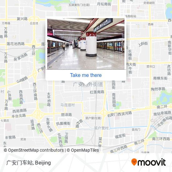 广安门车站 map