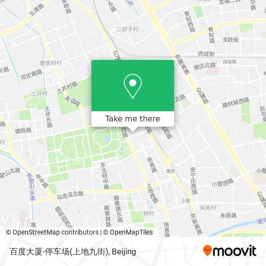 百度大厦-停车场(上地九街) map