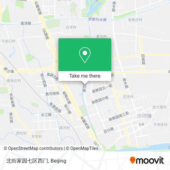 北街家园七区西门 map