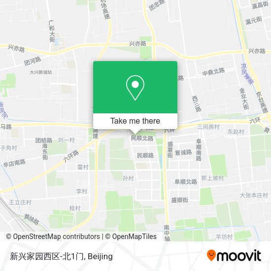 新兴家园西区-北1门 map