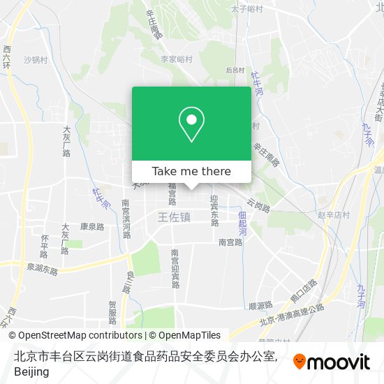 北京市丰台区云岗街道食品药品安全委员会办公室 map