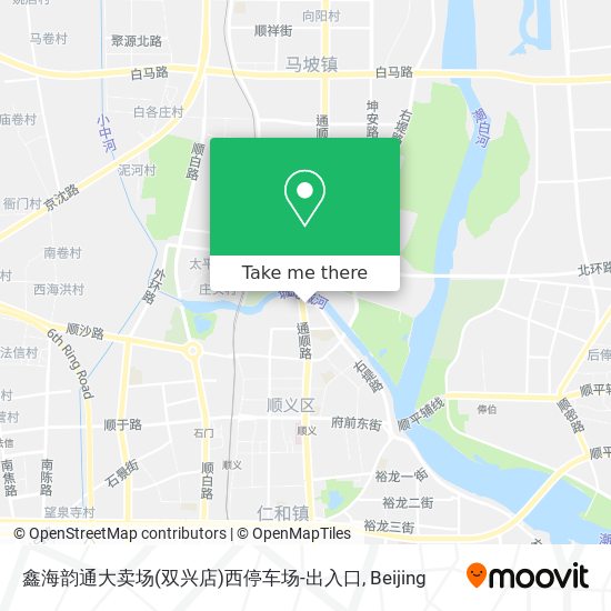 鑫海韵通大卖场(双兴店)西停车场-出入口 map
