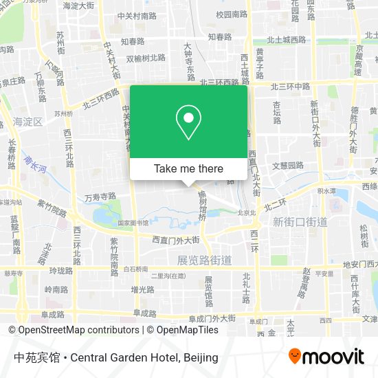 中苑宾馆 • Central Garden Hotel map