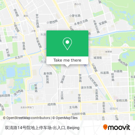 双清路14号院地上停车场-出入口 map