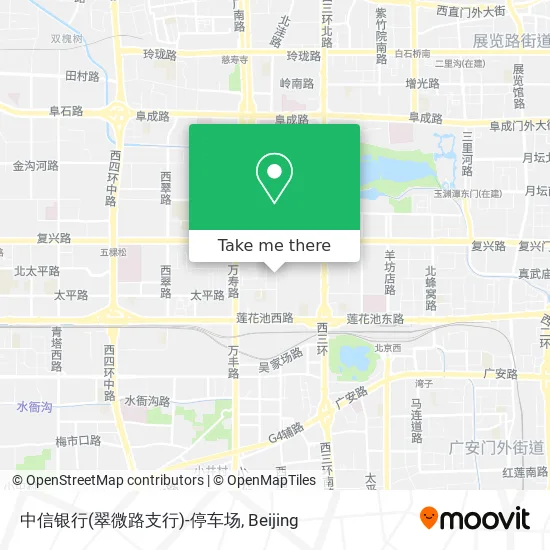 中信银行(翠微路支行)-停车场 map