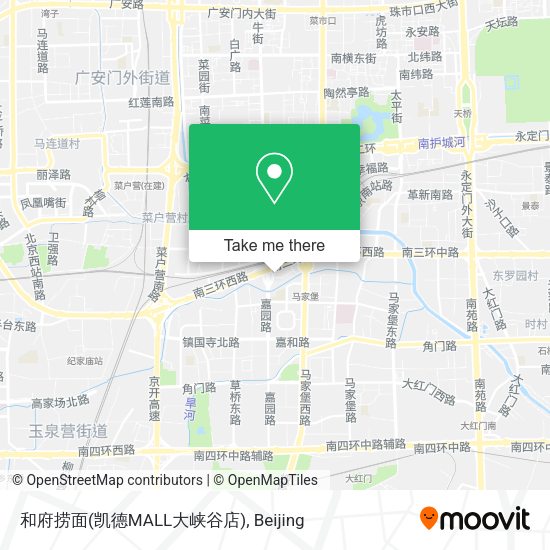 和府捞面(凯德MALL大峡谷店) map