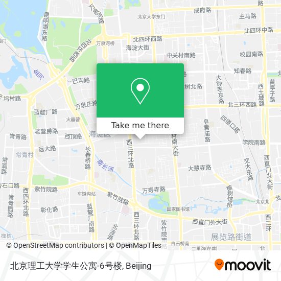 北京理工大学学生公寓-6号楼 map