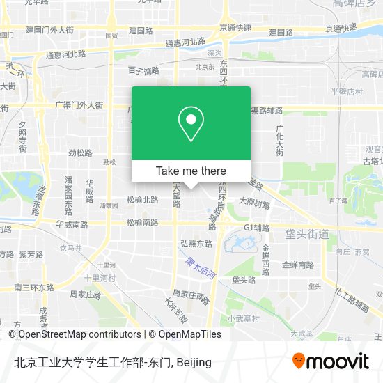 北京工业大学学生工作部-东门 map