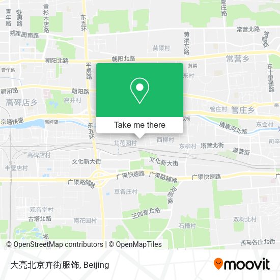大亮北京卉街服饰 map