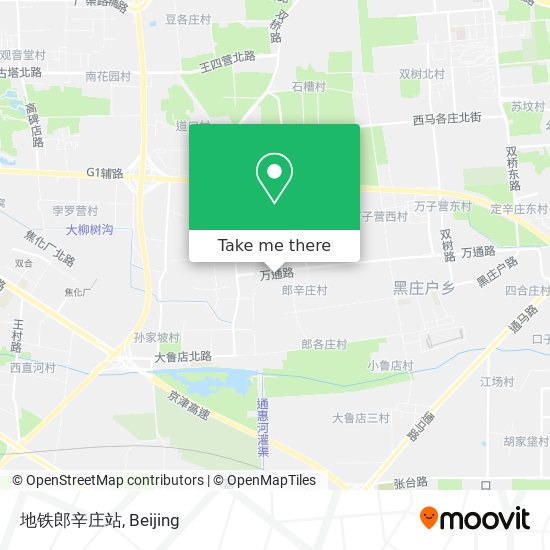 地铁郎辛庄站 map