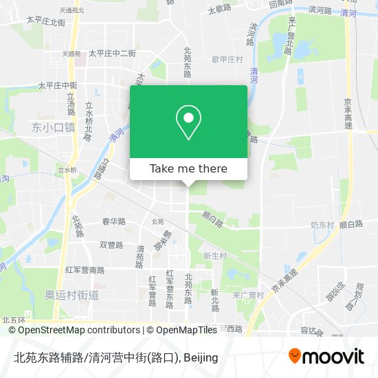 北苑东路辅路/清河营中街(路口) map