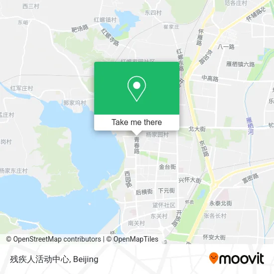 残疾人活动中心 map