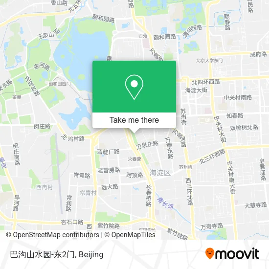 巴沟山水园-东2门 map