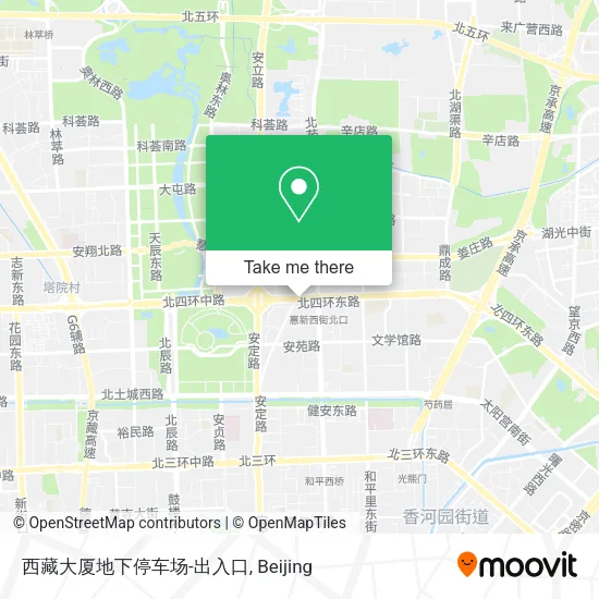 西藏大厦地下停车场-出入口 map