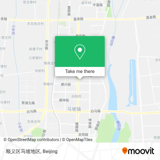 顺义区马坡地区 map