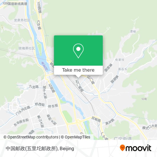 中国邮政(五里坨邮政所) map