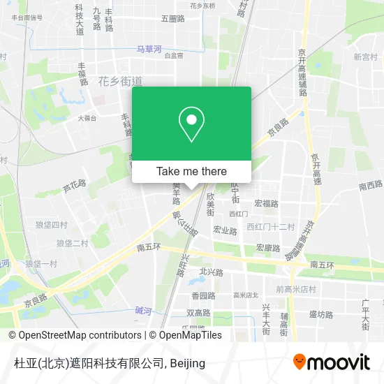 杜亚(北京)遮阳科技有限公司 map